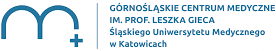 Logotyp Górnośląskiego Centrum Medycznego.
