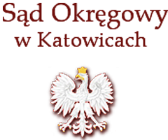 Logotyp Sądu Okregowego w Katowicach.